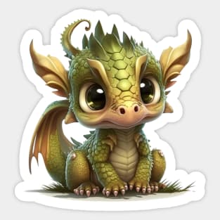 Cute Baby Dragon - Squirt Sticker